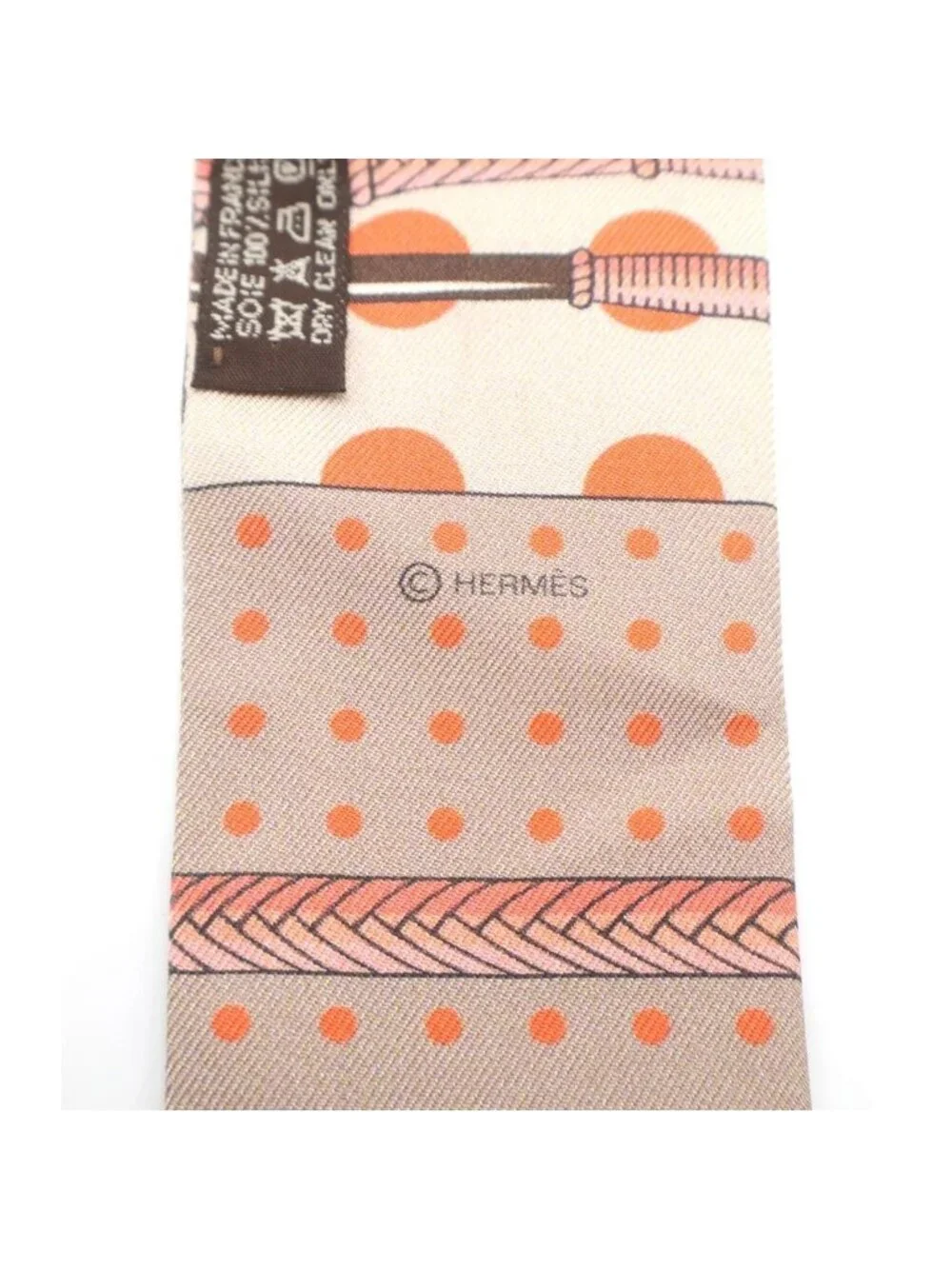 Hermes Silk Twill Scarf Orange